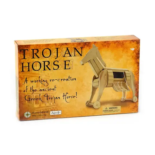 WOODEN TROJAN HORSE