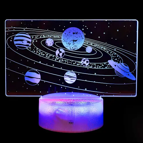 3D LED LIGHT PLANETS w REMOTE