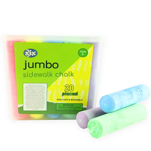 STREET CHALK IN PLASTIC BOX 20pcs