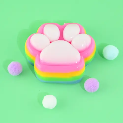 SQUISHY CAT PAW 70G RAINBOW