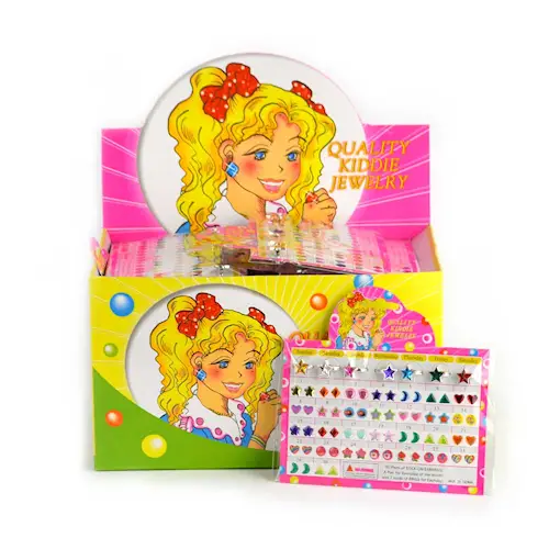 RING SET 7 DAYS STARS + 30 EAR STICKERS adj