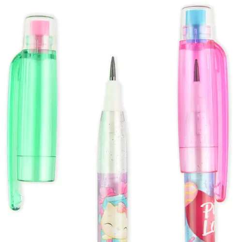 PENCIL NON-SHARPENING w ERASER DOG/CAT