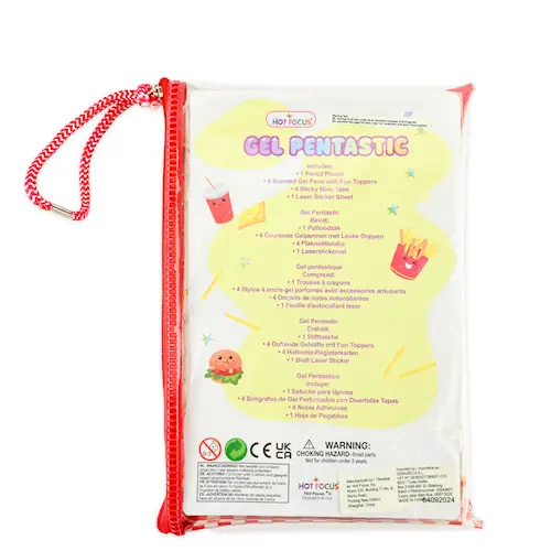 PEN GEL YUMMY FOODS w NOTEPADS 10pcs