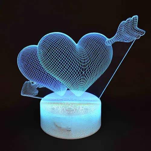 3D LED LIGHT HEART w REMOTE