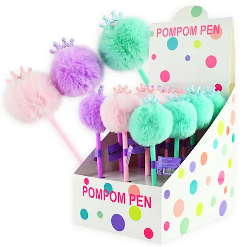 PEN FLUFFY POMPOM CROWN