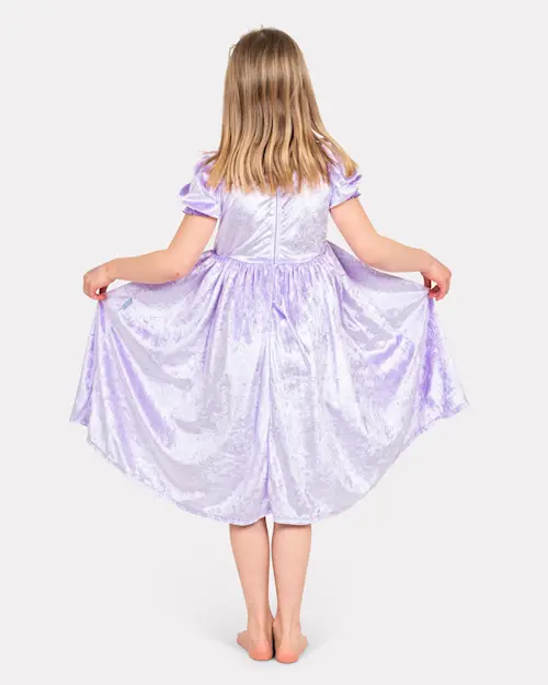 PRINCESS DRESS VELVET PURPLE