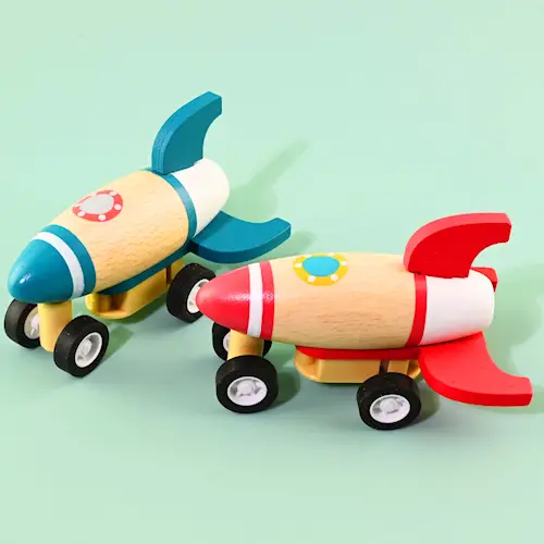 ROCKET WOODEN PULL BACK