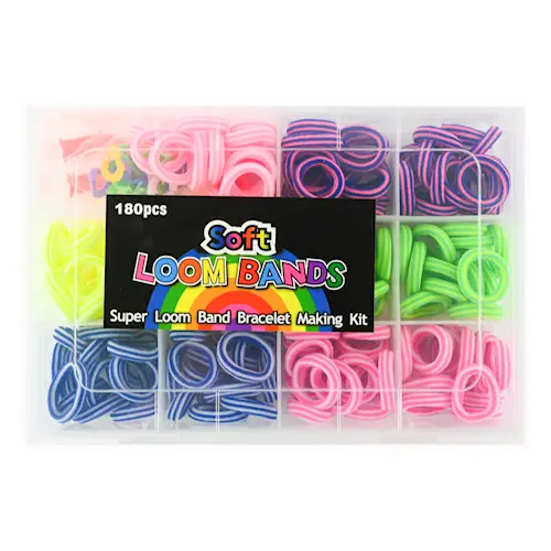 SOFT LOOM BANDS 180pcs