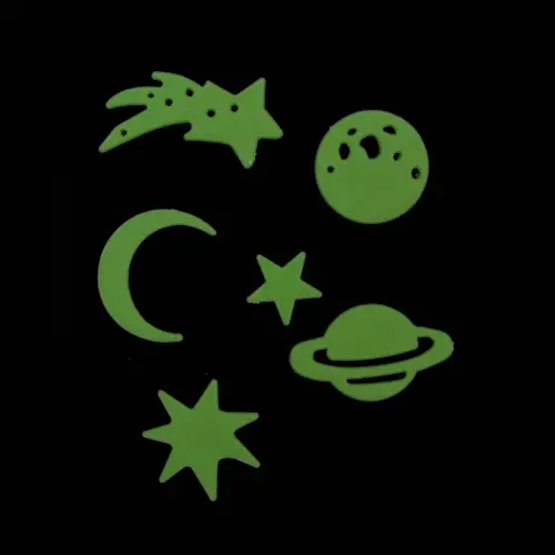 GLOW IN THE DARK SPACE STICKERS