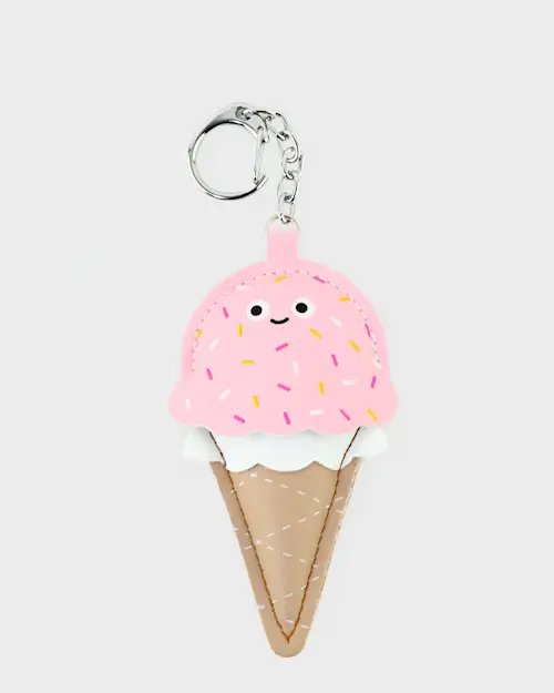 KEY-CHARM with ICE-CREAM PU