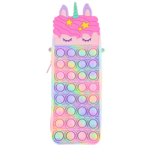 PENCIL CASE POP IT UNICORN