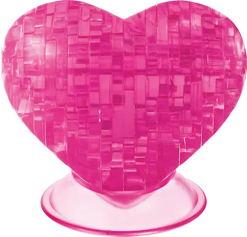 CRYSTAL PUZZLE HEART 46pcs