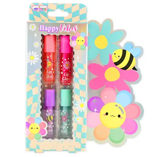 LIP GLOSS HAPPY VIBES 4pcs