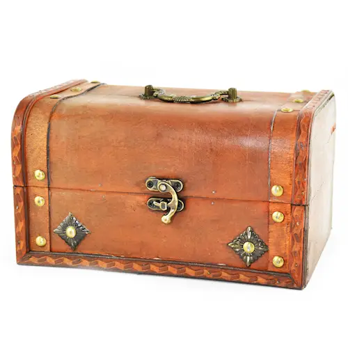 TREASURE CHEST SET WOODEN 3in1