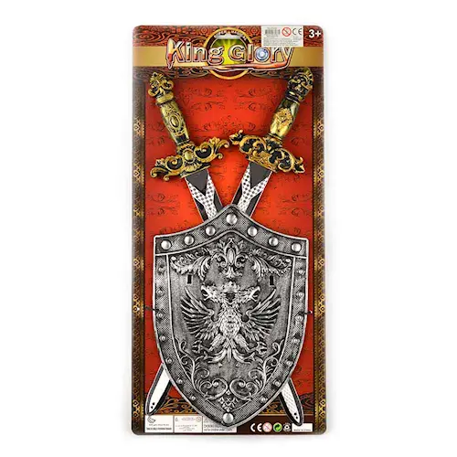 WEAPON SET SHIELD AND SWORD 3pcs