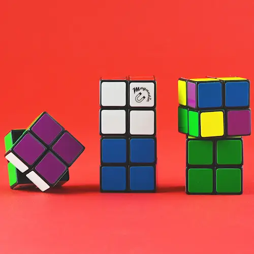 CUBE MAGNET RECYCLED 2x2