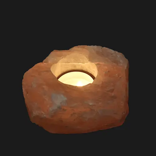 CANDLE HOLDER ROSE QUARTZ