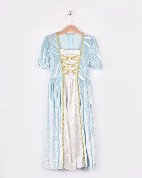 PRINCESS DRESS VELVET LIGHT BLUE