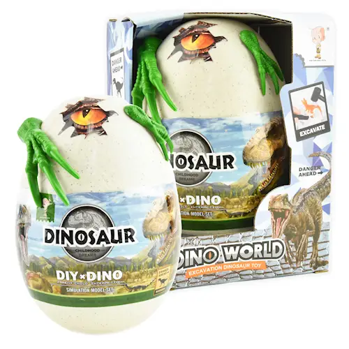 DINOSAUR EGG WORLD w DIG OUT ICE KIT