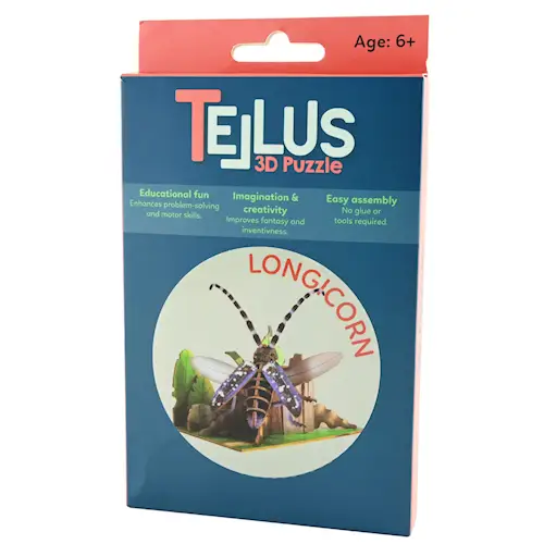 3D POSTCARD PUZZLE LONG-HORNED BEETLE