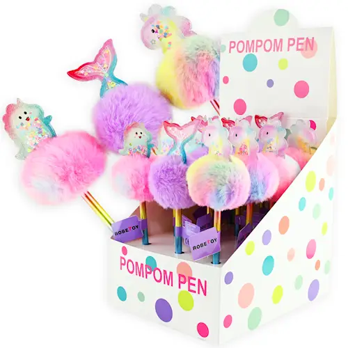 PEN FLUFFY POMPOM