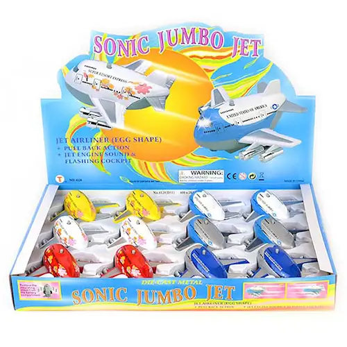 AIRPLANE w LIGHT & SOUND B/O pb