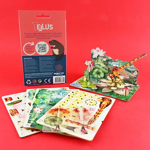 3D POSTCARD PUZZLE DRAGONFLY