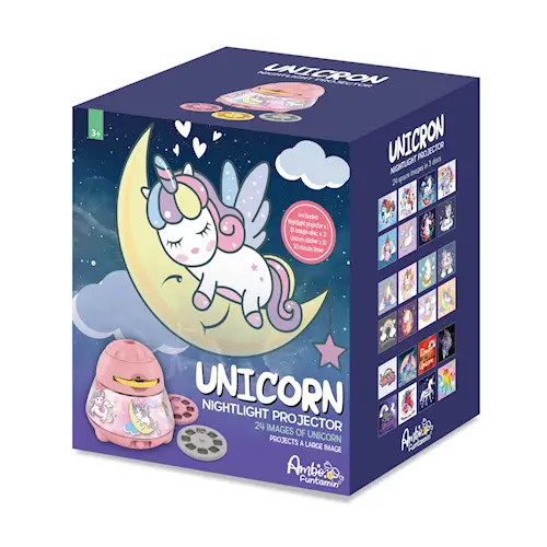 PROJECTOR NIGHTLIGHT UNICORN 3 DISCS
