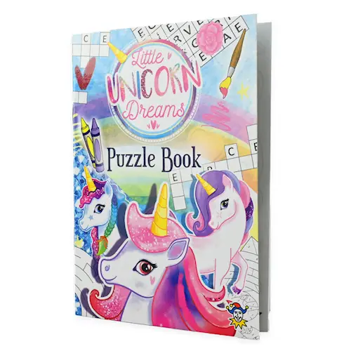 PUZZLE BOOK UNICORN A6 16 pages