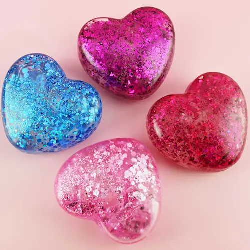 SQUEEZE SUGAR HEART GLITTER 102g
