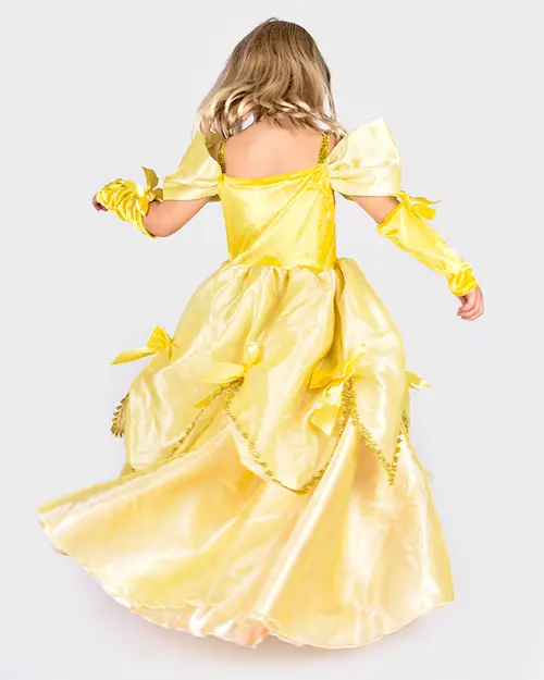 DRESS PRINCESS YELLOW w ACC