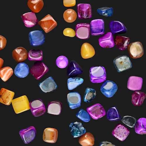 TUMBLED STONE AGATE MIX 50pcs
