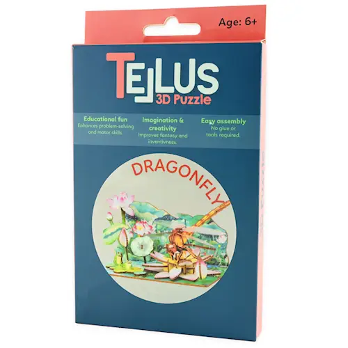 3D POSTCARD PUZZLE DRAGONFLY