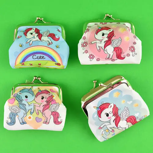 PURSE UNICORN w CLASP