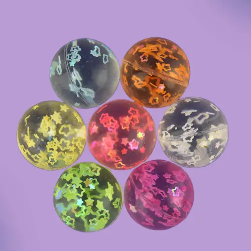 BOUNCING BALL STARS in NET 7pcs