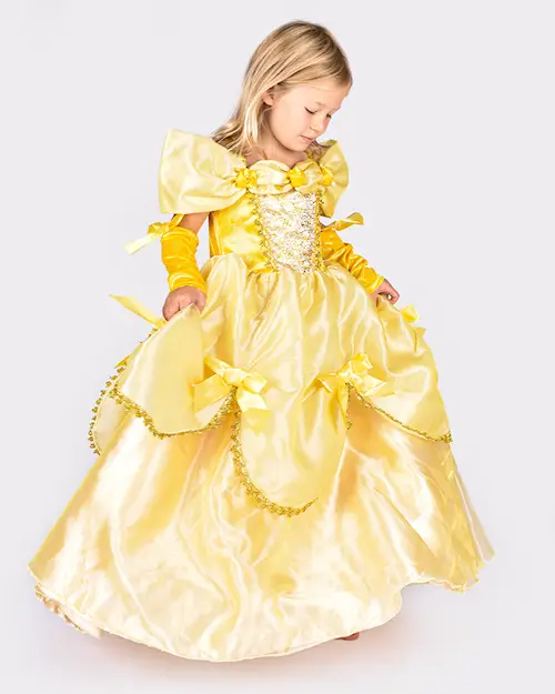 DRESS PRINCESS YELLOW w ACC