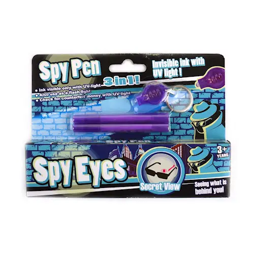 SPY GLASSES w UV LIGHT PEN AND LIGHT B/O 4pcs