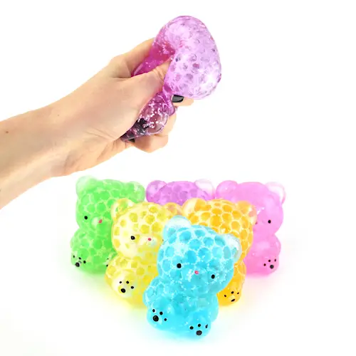 SQUEEZE BEAR w WATER BEADS