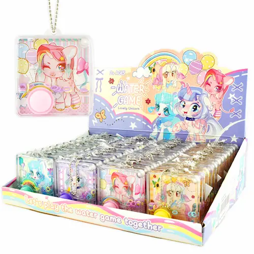 KEYRING WATER GAME UNICORN