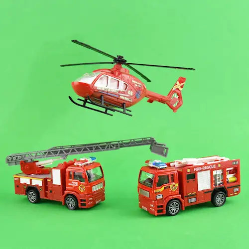 FIRE DEPARTMENT SET 3pcs