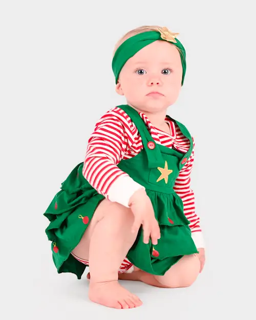 CHRISTMAS TREE BABY BODY DRESS