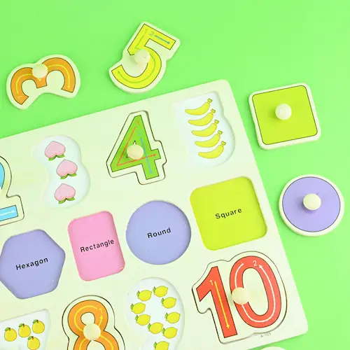 PUZZLE NUMBERS WOODEN