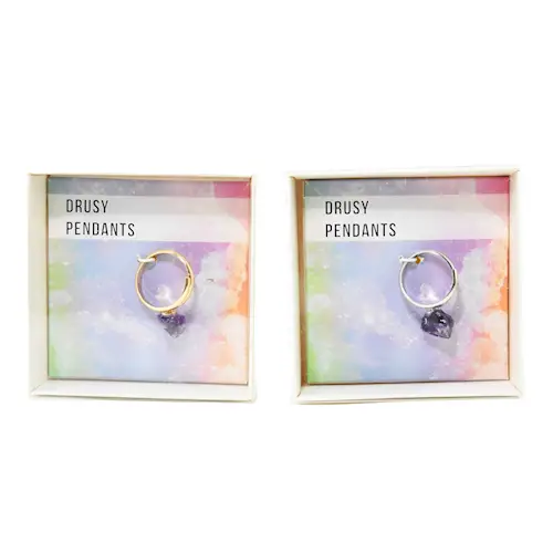 RING AMETHYST CRYSTAL POINT adj