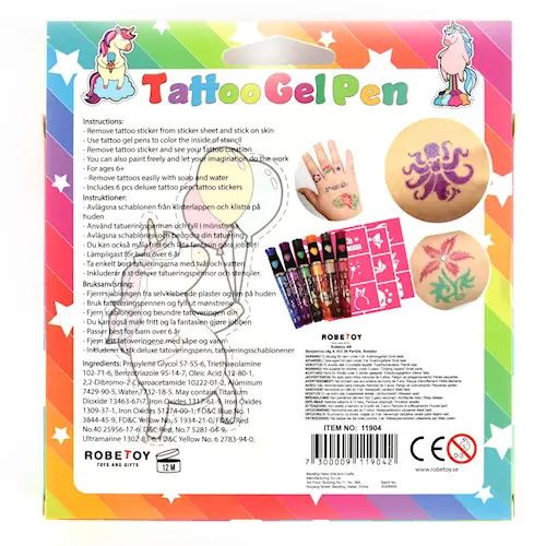 PEN TATTOO DELUXE 6pcs