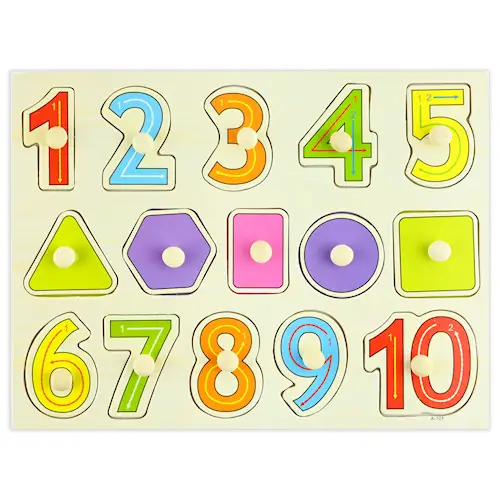 PUZZLE NUMBERS WOODEN