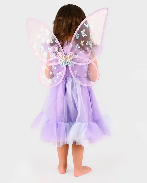 DRESS PURPLE BUTTERFLY SET 3pcs