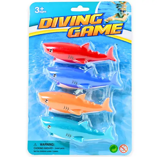 DIVING GAME SHARK 4pcs