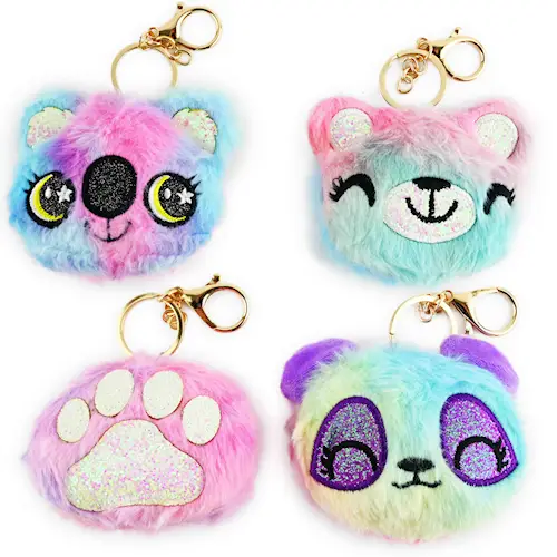 KEYRING FLUFFY BEAR