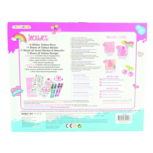 BODY ART TATTOO 8pcs