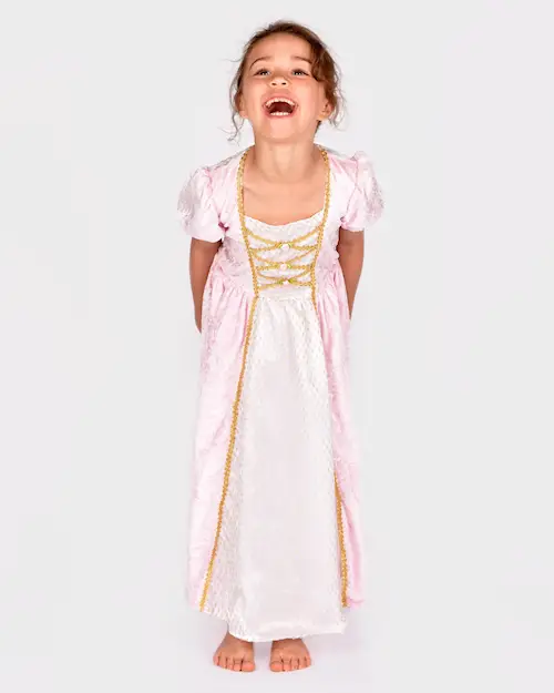 PRINCESS DRESS VELVET PINK